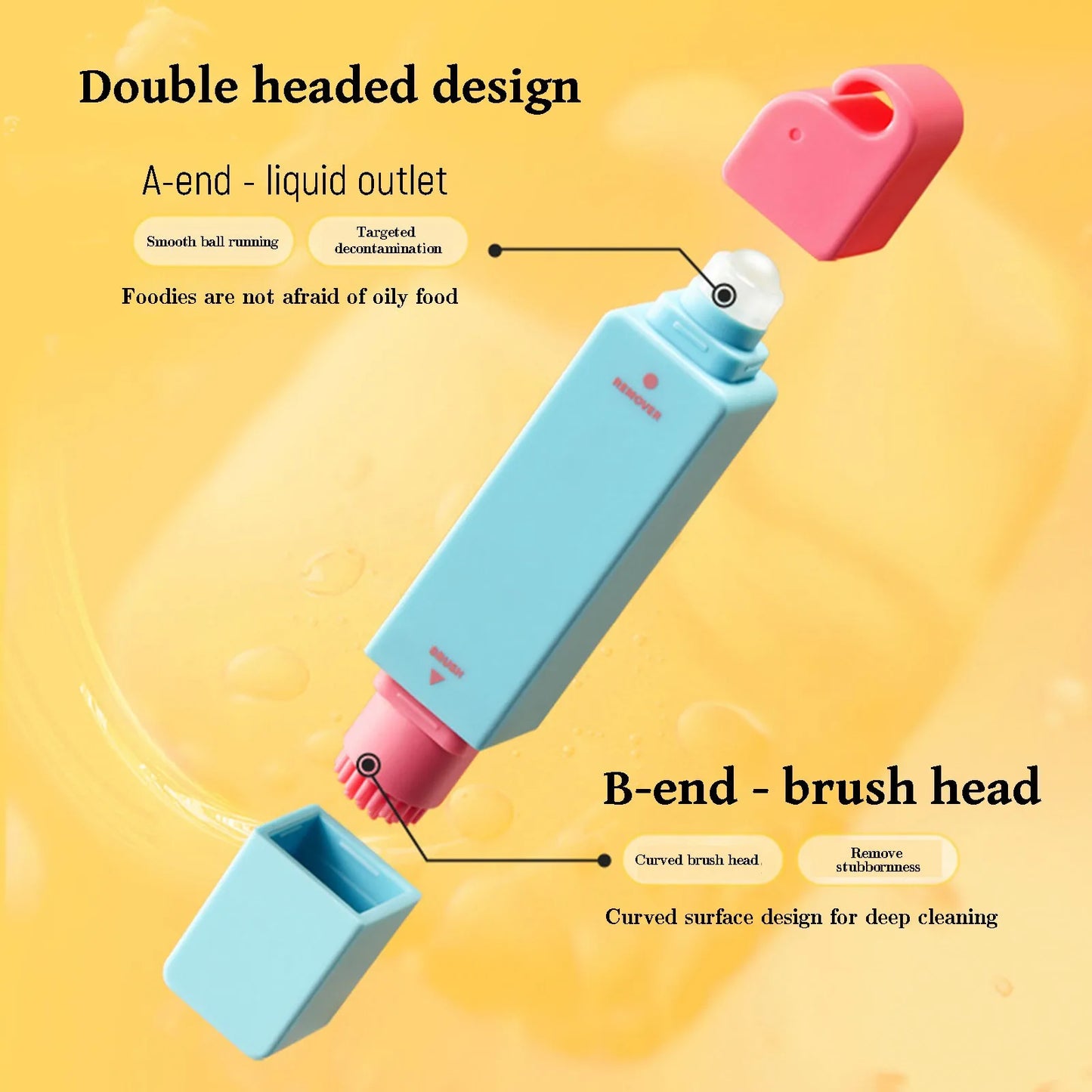 Portable No-Wash Stain Remover Pen Clothing Stain Removal Pen Washing Free Oil Red Wine Stain Remover Marker Pen for Small